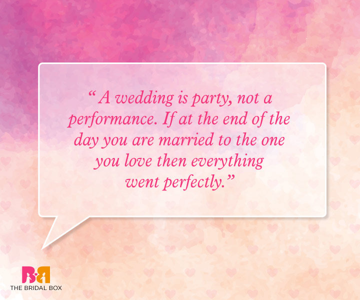 Marriage Wishes Quotes - Everythng Went Perfectly