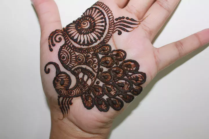 peacock mehndi designs