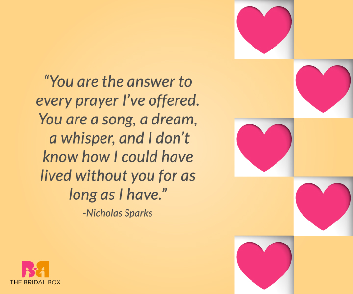Deep Love Quotes For Him - Nicholas Sparks