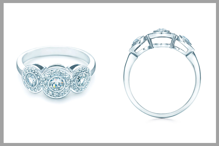 Tiffany Engagement Rings - Tiffany Three Stone Circlet