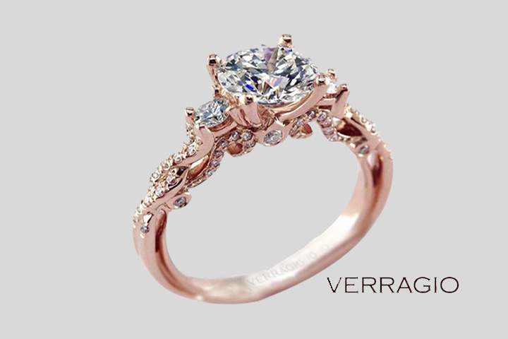 Rose Gold Engagement Rings - The Verragio Insignia