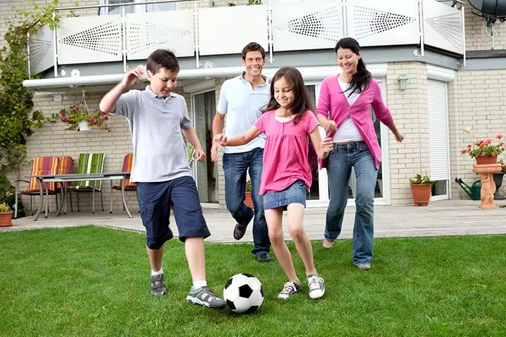 Backyard Games For Kids - A Home Soccer-Match