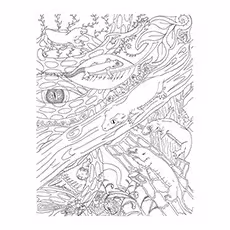 Gecko Coloring Pages - African Fat-Tailed Gecko