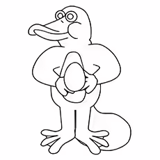 Animated Platypus Coloring Page Animated Platypus Coloring Page
