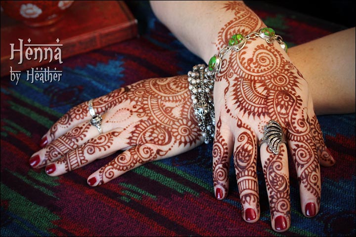 Pakistani Arabic Fusion - Arabic Bridal Mehndi Design for Hands