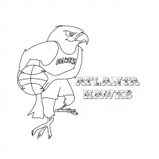 Atlanta Hawk Coloring Images