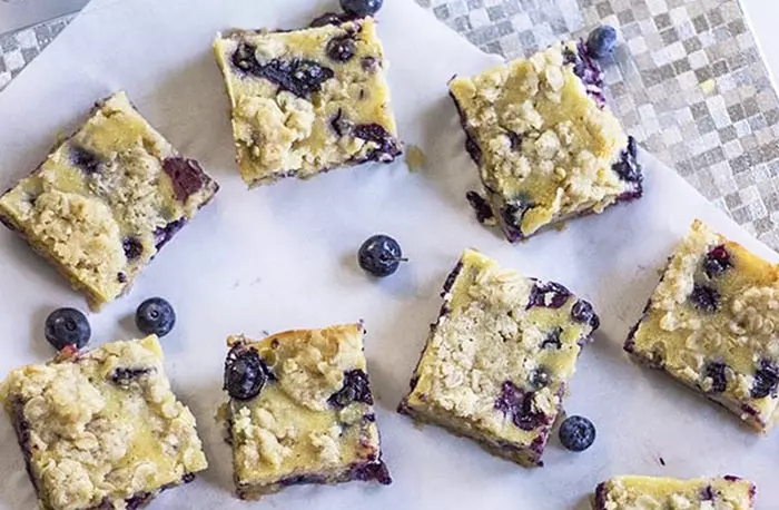 Blueberry Lemon Custard Bars