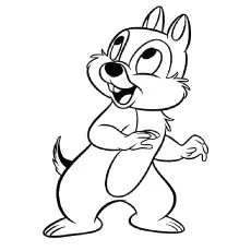 Chipmunk Coloring Pages - Chip