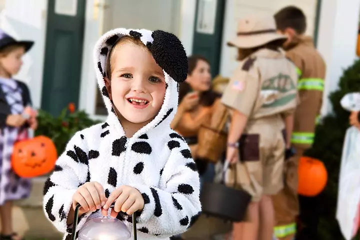 Dalmatian puppy Halloween costume for toddlers