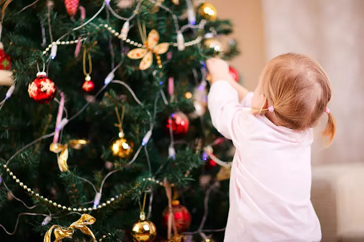 Indoor Winter Activities For Kids - Decorate A Christmas Tree