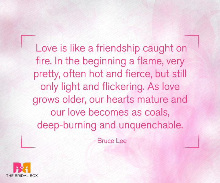 Deep Love Quotes For Her - Bruce Lee