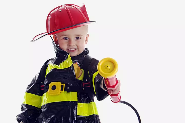 Fire fighter Halloween costume for toddlers