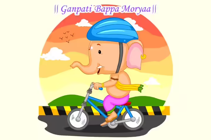 Depicting the modern-day Ganesha as Ganesh Chaturthi activity for kids Depicting the modern-day Ganesha as Ganesh Chaturthi activity for kids