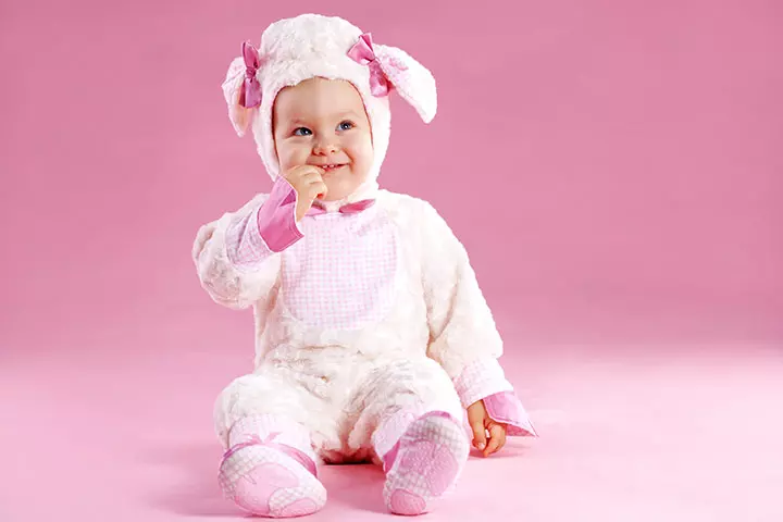 Lamb Halloween costume for toddlers