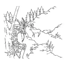 Elk Coloring Pages - Manitoban Elk