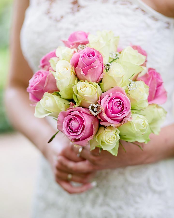 Wedding Bouquets - Mellow Yellow And Pretty Pink