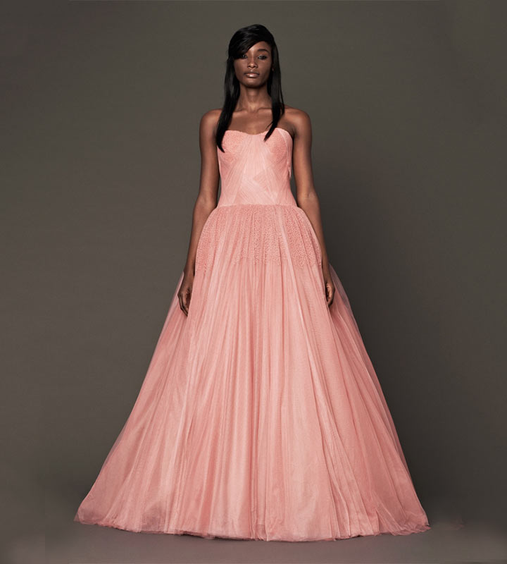 Vera Wang Wedding Gowns - Pink Ballerina Wedding Gown