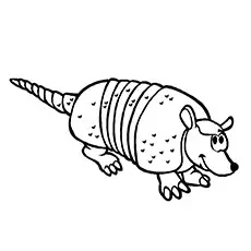 Pink Fairy Armadillo Coloring Page