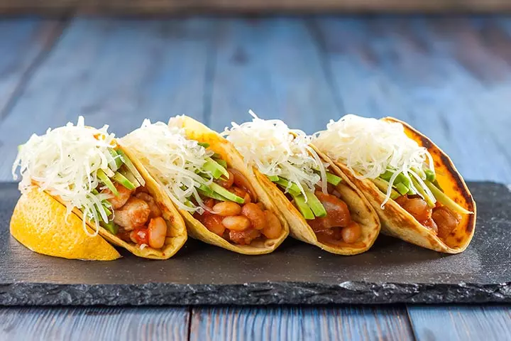 recipes to make with kids - Pinto Bean And Cheese Tacos