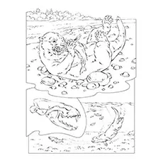 River Otter Coloring Page 