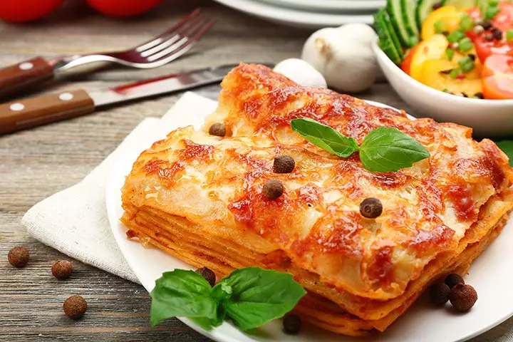 recipes to make with kids - Sweet Pea Lasagna