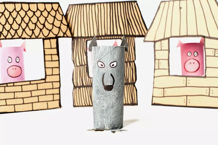 Toilet Paper Roll Crafts - Three Little Pigs Play