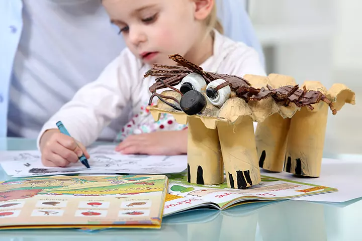 Toilet Paper Roll Crafts - Tissue Roll Carton And Egg Crate Dog