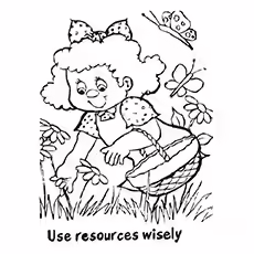 Daisy Use Your Resources Wisely Daisy Use Your Resources Wisely Coloring Pages