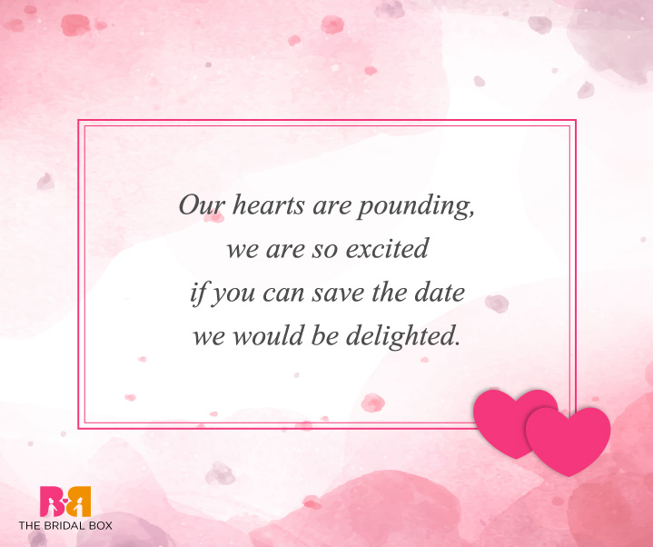 Engagement Invitation SMS - Delighted Hearts