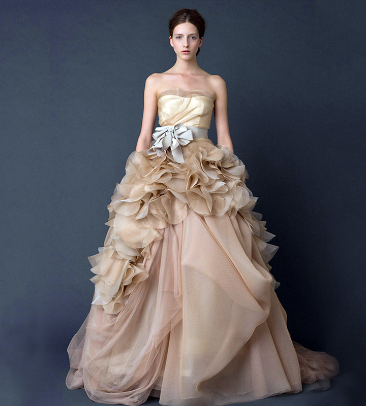 Vera Wang Wedding Gowns - Chocolate Brown Wedding Gown