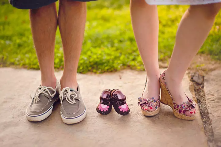 Baby Feet And Baby Shoes