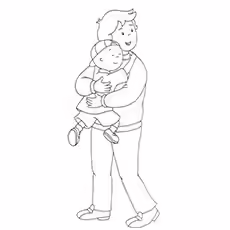 Boris with Caillou Boris Pic to Color