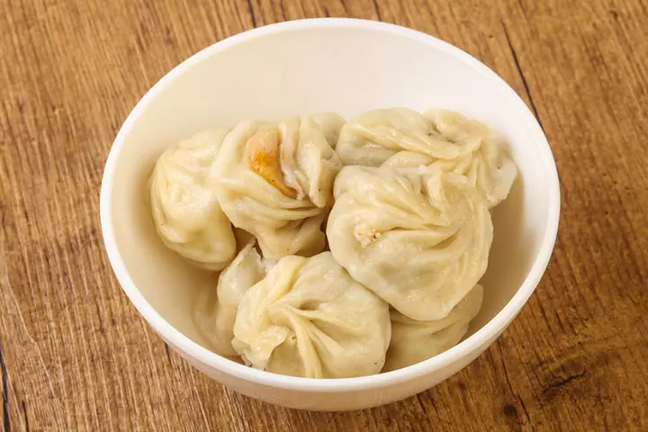 Chicken Momo lunch idea for toddlers