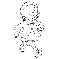 Clementine Walking Coloring Sheet