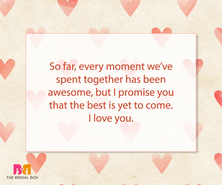 Cute Love Messages For Him - The Best Is Yet To Come