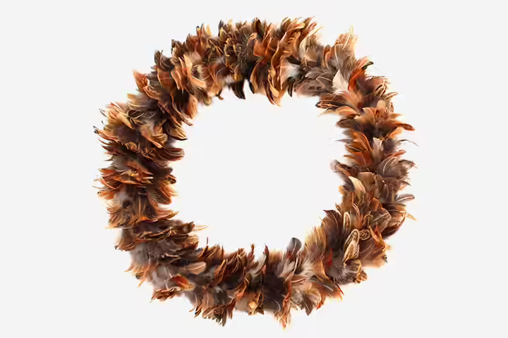 Christmas Craft Ideas For Kids - Feather Wreath Christmas Craft Ideas For Kids - Feather Wreath