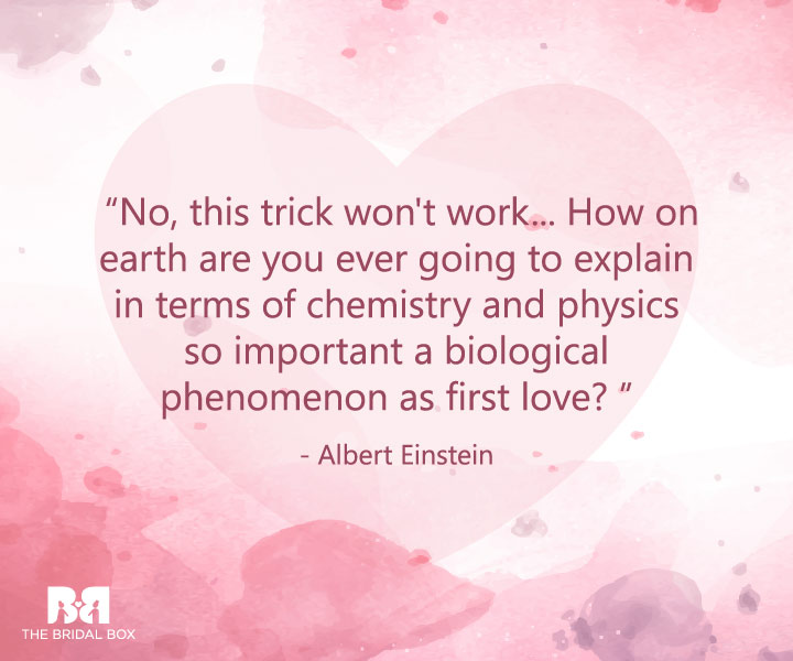 Albert Einstein - First Love Quotes