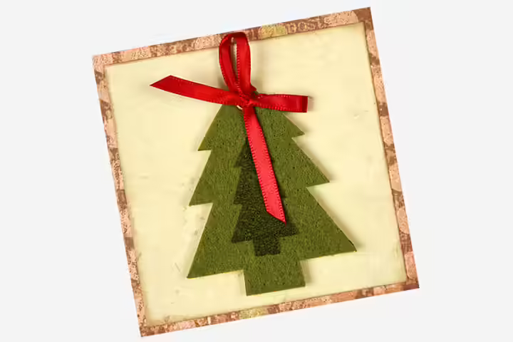 Christmas Card Ideas For Kids - Green Christmas Tree Card Christmas Card Ideas For Kids - Green Christmas Tree Card