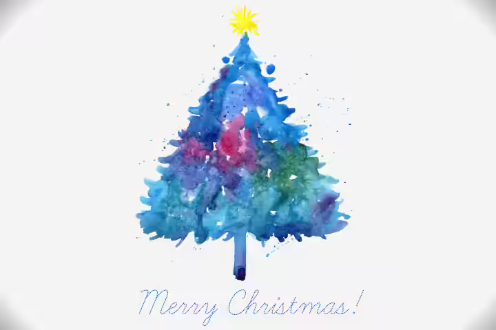 Christmas Card Ideas For Kids - Hand Painted Christmas Card Christmas Card Ideas For Kids - Hand Painted Christmas Card