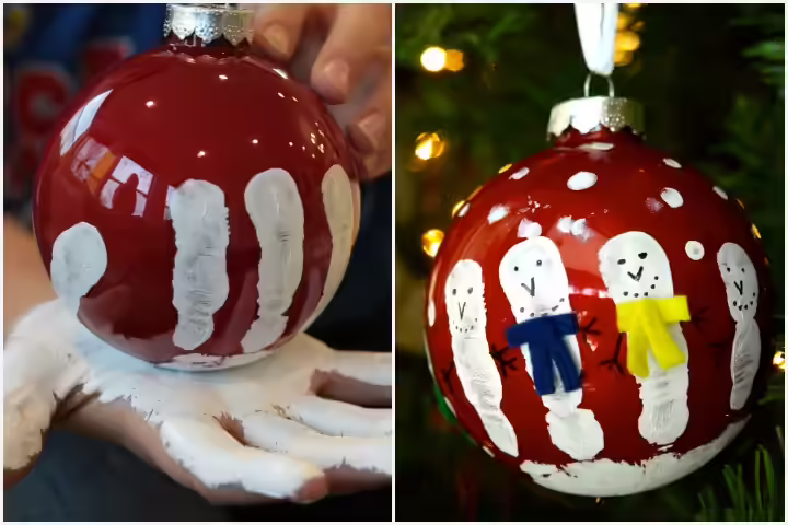 Christmas Craft Ideas For Kids - Handprint Ornament Christmas Craft Ideas For Kids - Handprint Ornament