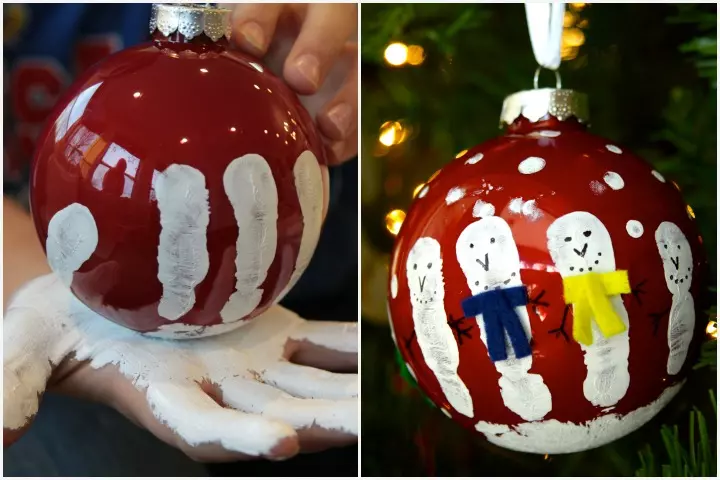 Christmas Craft Ideas For Kids - Handprint Ornament