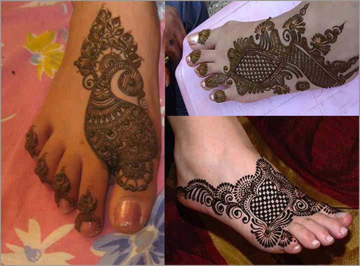Indo-Arabian Mehndi Design For Feet