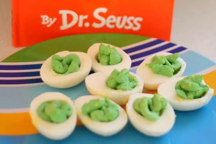 Dr. Seuss Activities - Make Dr. Seuss Green Eggs And Ham Deviled Egg