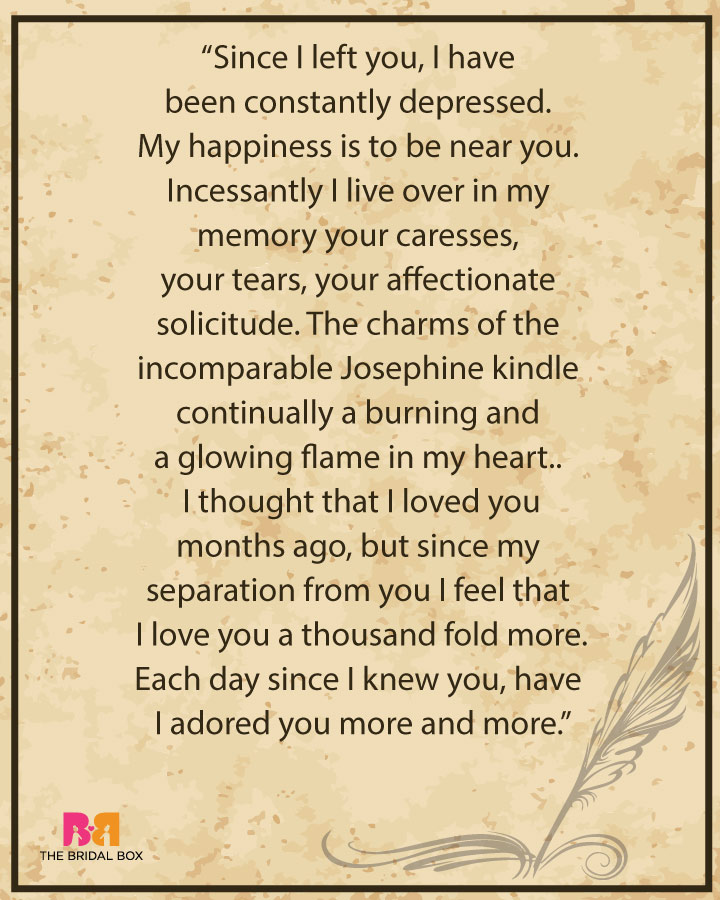 Romantic letter for girlfriend
