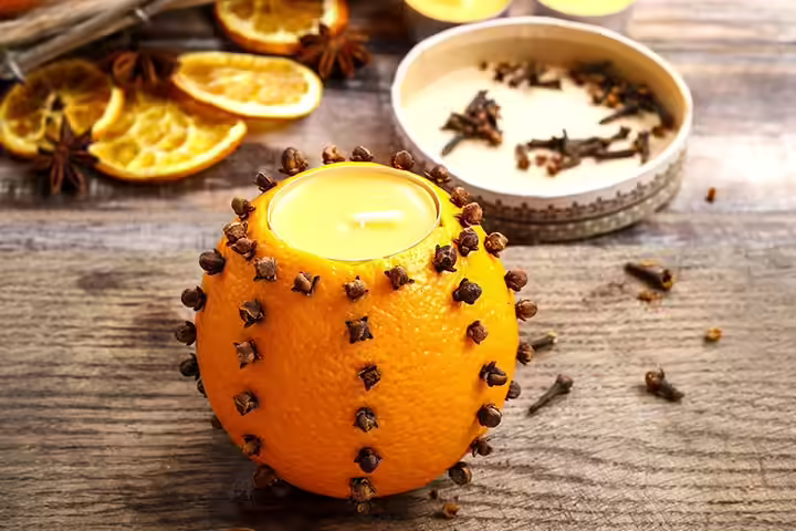 Christmas Craft Ideas For Kids - Orange Pomander Christmas Craft Ideas For Kids - Orange Pomander
