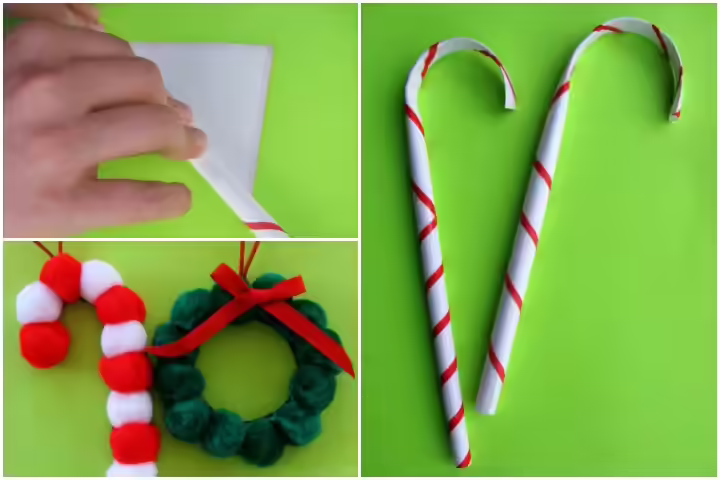 Christmas Craft Ideas For Kids - Pom Pom Christmas Ornaments Christmas Craft Ideas For Kids - Pom Pom Christmas Ornaments