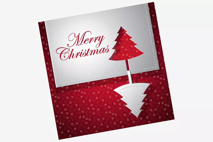 Christmas Card Ideas For Kids - Pop Out Christmas Tree Card