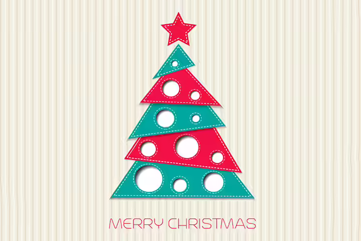 Christmas Card Ideas For Kids - Punch Hole Card Christmas Card Ideas For Kids - Punch Hole Card