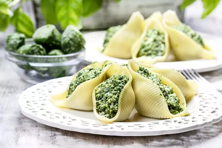 Dinner Recipes That Kids Can Make - Spinach And Ricotta Shells