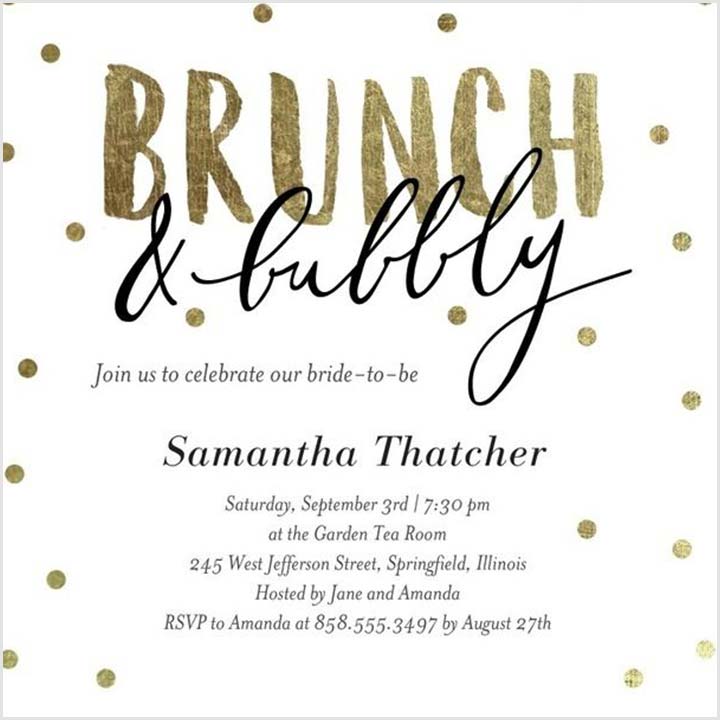 Bridal Shower Invitations - The BrideToBe’s Brunch Party Invite